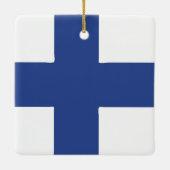 Finnisches Flaggenzeichen Keramikornament (Rückseite)