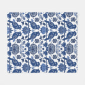 Finnisches Folk Art Muster Fleecedecke (Vorderseite (Horizontal))