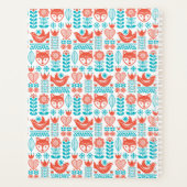 Finnisches Fox & Bird Folk Art Muster Planer (Rückseite)