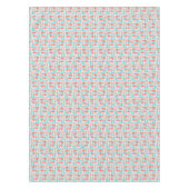 Finnisches Fox- u. Vogel-Volkskunst-Muster Tischdecke (Vorderseite)