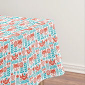 Finnisches Fox- u. Vogel-Volkskunst-Muster Tischdecke (Beispiel)