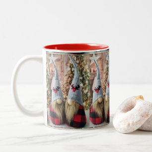 ***FINNISCHES GNOME*** CHRISTMAS-TASSE ZWEIFARBIGE TASSE