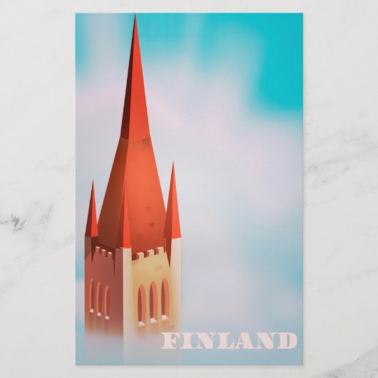 Finnisches Kirchenplakat Briefpapier (Vorderseite)