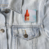 Finnisches Kirchenplakat Button (Beispiel)