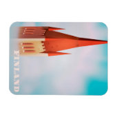 Finnisches Kirchenplakat Magnet (Horizontal)