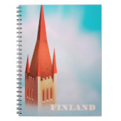 Finnisches Kirchenplakat Notizblock (Vorderseite)