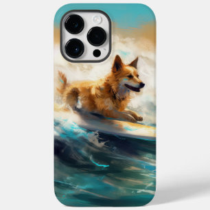 Finnisches Lapphund Beach Surfainting Case-Mate iPhone 14 Pro Max Hülle