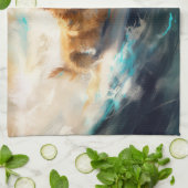 Finnisches Lapphund Beach Surfainting Geschirrtuch (Gefaltet)