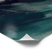 Finnisches Lapphund Beach Surfainting Poster (Ecke)