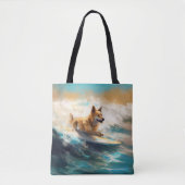 Finnisches Lapphund Beach Surfainting Tasche (Vorderseite)
