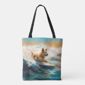 Finnisches Lapphund Beach Surfainting Tasche (Rückseite)