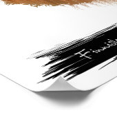 Finnisches Lapphund Dog Portrait | Portraitwand fü Poster (Ecke)