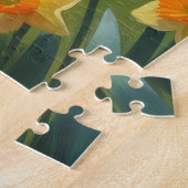 Finnisches Lapphund Hund Frühlingsblumen Malerei Puzzle (Seite)