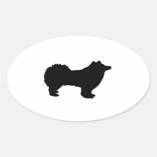 finnisches lapphund ovaler aufkleber