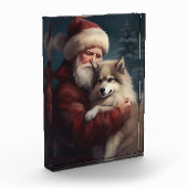 Finnisches Lapphund Weihnachtsfest Weihnachten Fotoblock (Links)