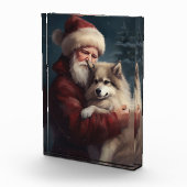 Finnisches Lapphund Weihnachtsfest Weihnachten Fotoblock (Rechts)