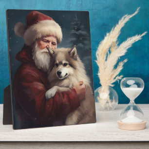 Finnisches Lapphund Weihnachtsfest Weihnachten Fotoplatte