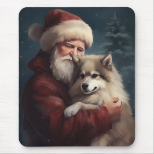Finnisches Lapphund Weihnachtsfest Weihnachten Mousepad
