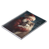 Finnisches Lapphund Weihnachtsfest Weihnachten Notizblock (Linke Seite)