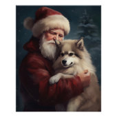 Finnisches Lapphund Weihnachtsfest Weihnachten Poster (Vorderseite)