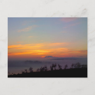 Finnisches Lappland im Abend von Sonne und Erde Postkarte