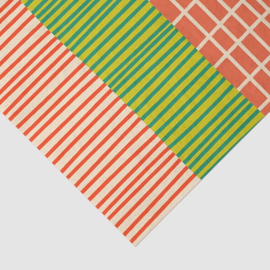 Finnisches Patchwork Streifen farbiges Muster Seidenpapier (Detail)