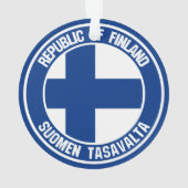 Finnisches RundEmblem Ornament (Rückseite)