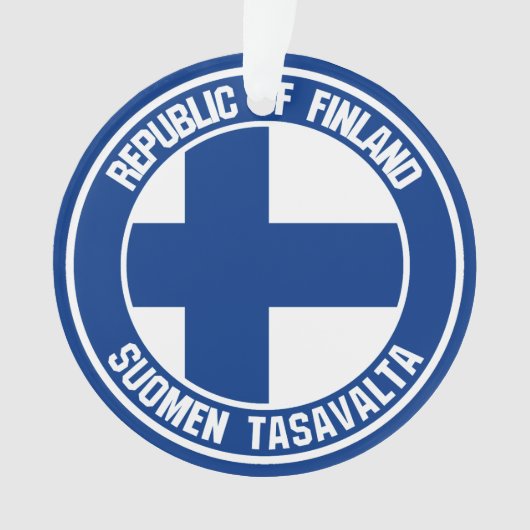 Finnisches RundEmblem Ornament (Vorderseite)