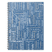 Finnisches Städtenotebook Notizblock (Vorderseite)
