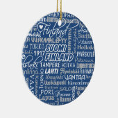 Finnisches Städteschmuck Keramikornament (Rechts)