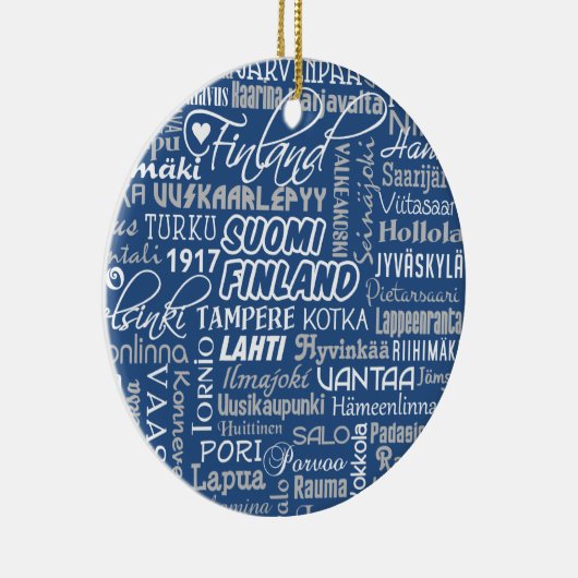 Finnisches Städteschmuck Keramikornament (Rechts)