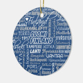 Finnisches Städteschmuck Keramikornament (Links)