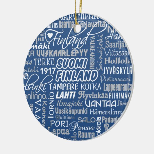 Finnisches Städteschmuck Keramikornament (Links)