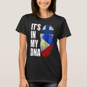 Finnisches und philippinisches DNA-Flag Heritage T-Shirt