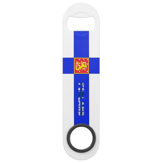 Finnisches Wappen Speed Flaschenöffner (Vorderseite)