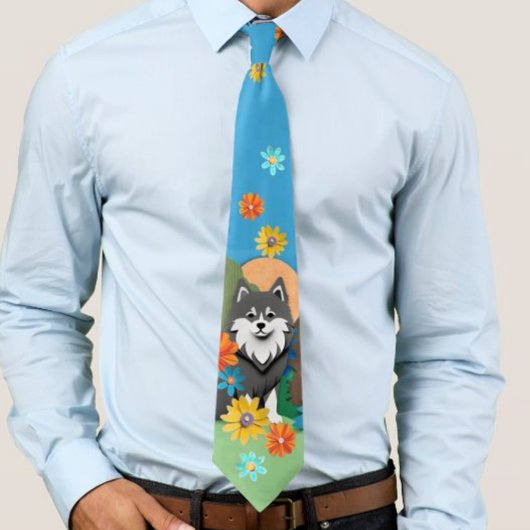 FINNISH-ed Lapphund Krawatte