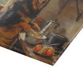Finnish Lapphund Cooking in Kitchen Schneidebrett (Ecke)