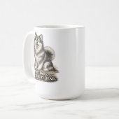 Finnish Lapphund – Part Dog Part Teddy Bear Kaffeetasse (Vorderseite Links)