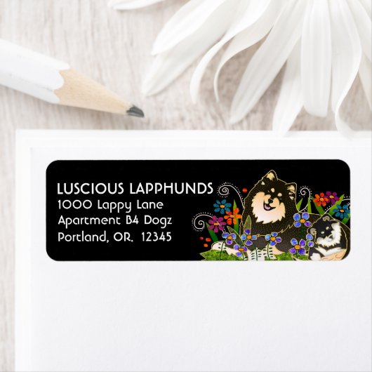 FINNISH LAPPHUND - Rücksendeadressen-Aufkleber kun (Insitu)