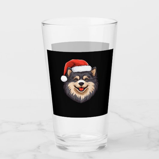 Finnish Lapphund Ugly Sweater Christmas Classic T- Glas (Vorderseite)