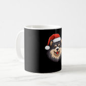Finnish Lapphund Ugly Sweater Christmas Classic T- Kaffeetasse (Vorderseite Links)