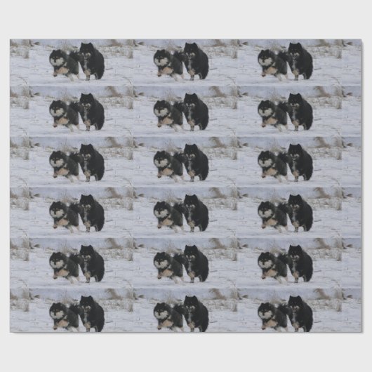 Finnish Lapphunds Geschenkpapier (Flach)