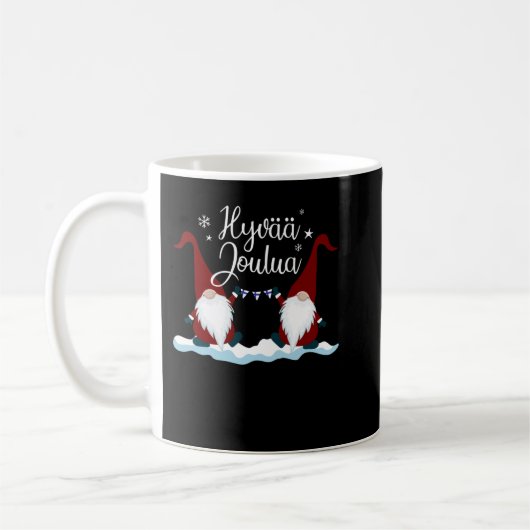 Finnish Merry Christmas Finland Gift Tee Hyvaa Jou Kaffeetasse (Links)