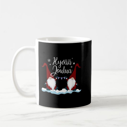 Finnish Merry Christmas Finland Gift Tee Hyvaa Jou Kaffeetasse (Links)