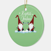 Finnish Merry Christmas Finland Gift Tee Hyvaa Jou Keramik Ornament (Links)