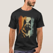 Finnish Spitz Dog Retro Design T-Shirt (Vorderseite)