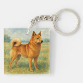 Finnish Spitz Schlüsselanhänger (Rückseite)