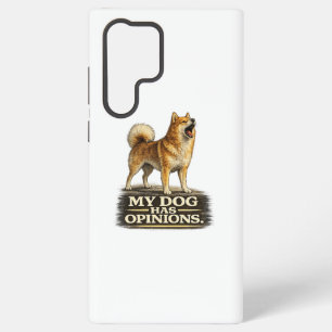 Finnish Spitz Shirt – Mein Hund hat Meinungen Samsung Galaxy Hülle