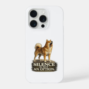 Finnish Spitz Shirt – Schweigen ist keine Option iPhone 15 Pro Hülle