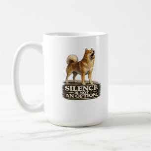 Finnish Spitz Shirt – Schweigen ist keine Option Kaffeetasse